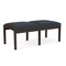 Lesro Lenox Wood 2 Seat Bench Wood Frame, Mocha, RS Night Sky Upholstery LW2001 - alternate 3